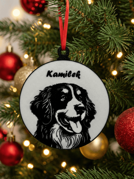 Bombka z imiemiem - Berneński pies pasterski