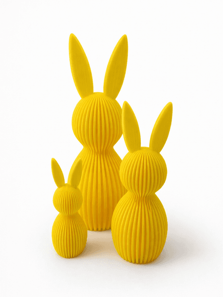 Skandynawski zestaw 3 królików wielkanocnych